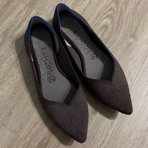 rothy’s the point - truffle python (size 7.5)